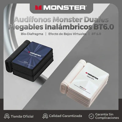 Auriculares Monster® Bluetooth Plegables 165H Open AC530